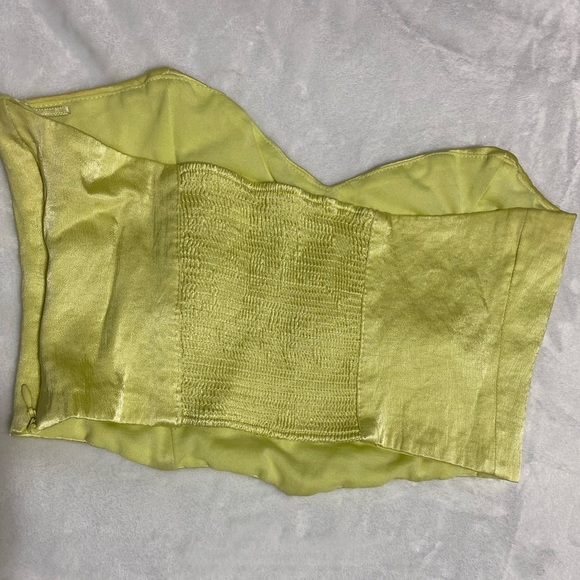 Zara Satin Effect Bustier Top Size S 💛 - Picture 2 of 7